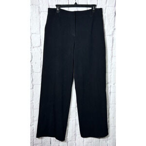 Coldwater Creek Ladies Wide Leg Chino Trouser Pants Slack Mid Rise Black Size 10